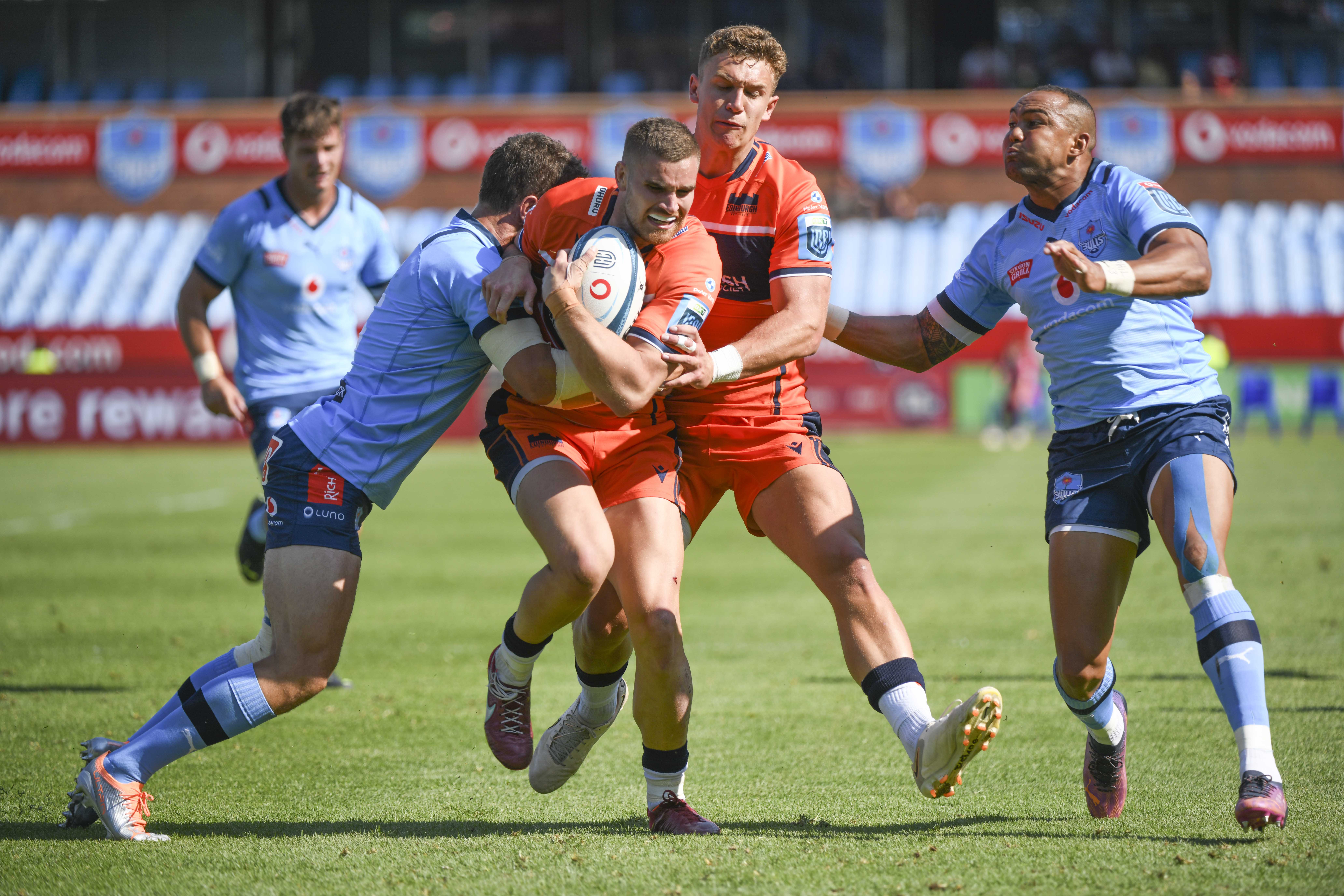 James Lang playing against Vodacom Bulls