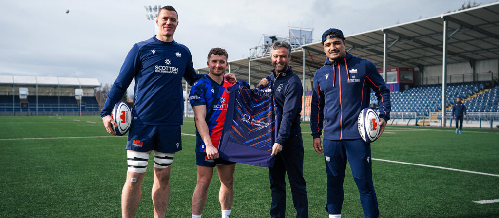 Edinburgh Rugby to wear and auction limited edition British Heart Foundation Scotland match shirts for Heart Health Month