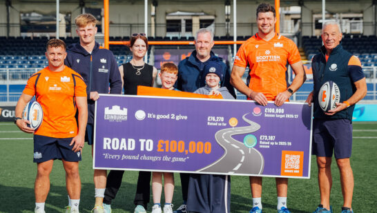 Edinburgh Rugby and It’s good 2 give launch ‘Road to £100k’ campaign